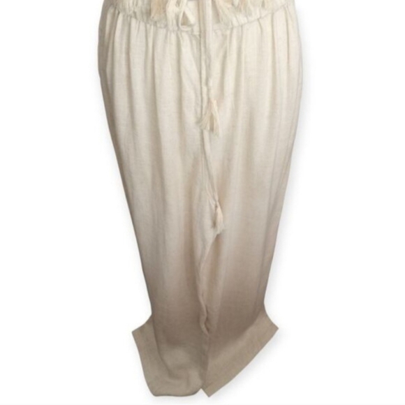 Lilyful Cream Vacay Tassel Pant Set with Fringe Sz.S NWT. - Picture 6 of 11